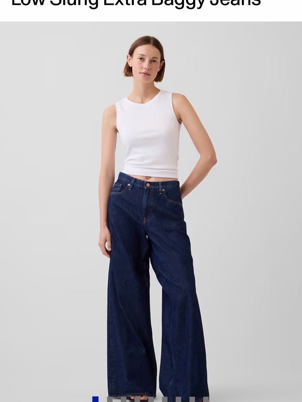 GAP Low-Slung Extra Baggy Jeans - Dark Blue